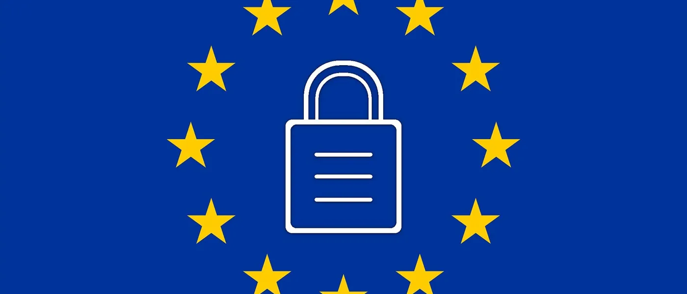 Hangslot omringd door de sterren van de Europese vlag, symbool voor de wet digitale toegankelijkheid