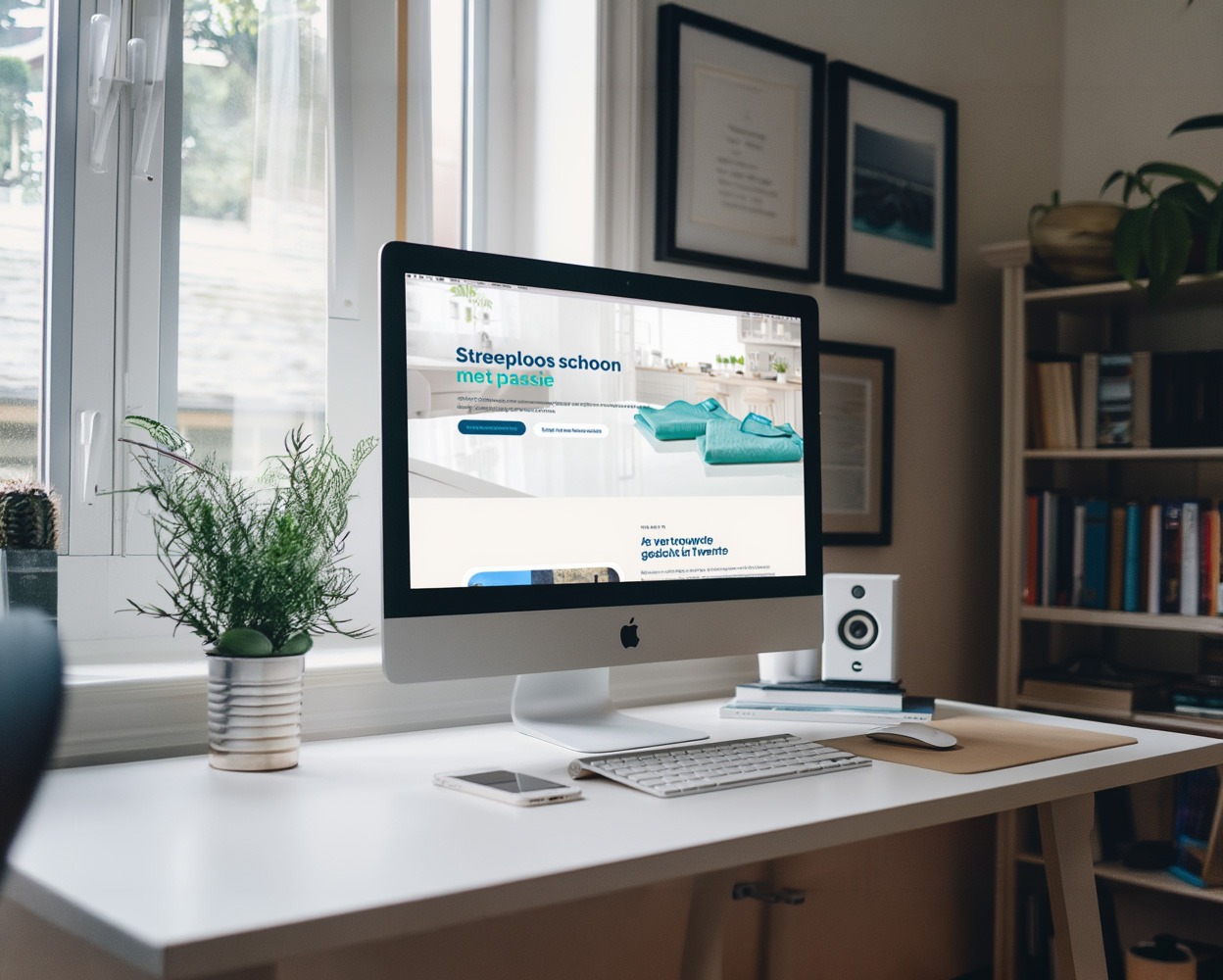 Website ontwerp voor Perfect Schoon door webdesignbureau rscreate Deventer