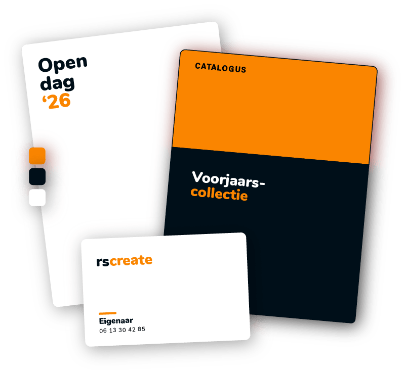 grafisch-vormgeving-rscreate Een mock-up van grafisch design in flat design door rscreate